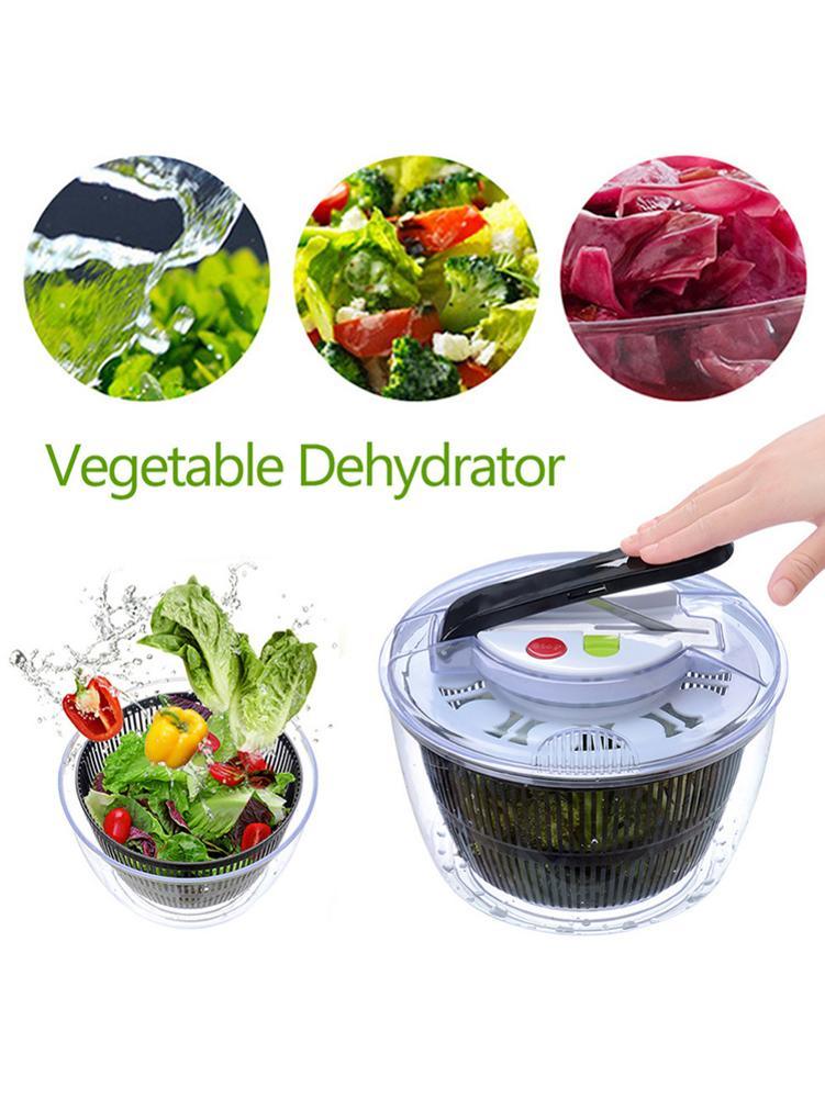 Vegetable dehydrator with images of fresh vegetables and dehydrated vegetables on a white background.