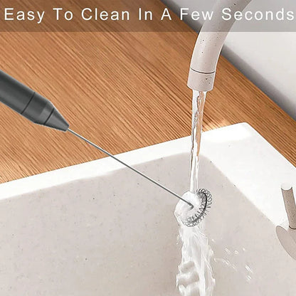 Dental tool being rinsed under running water with text 'Easy To Clean In A Few Seconds' above.